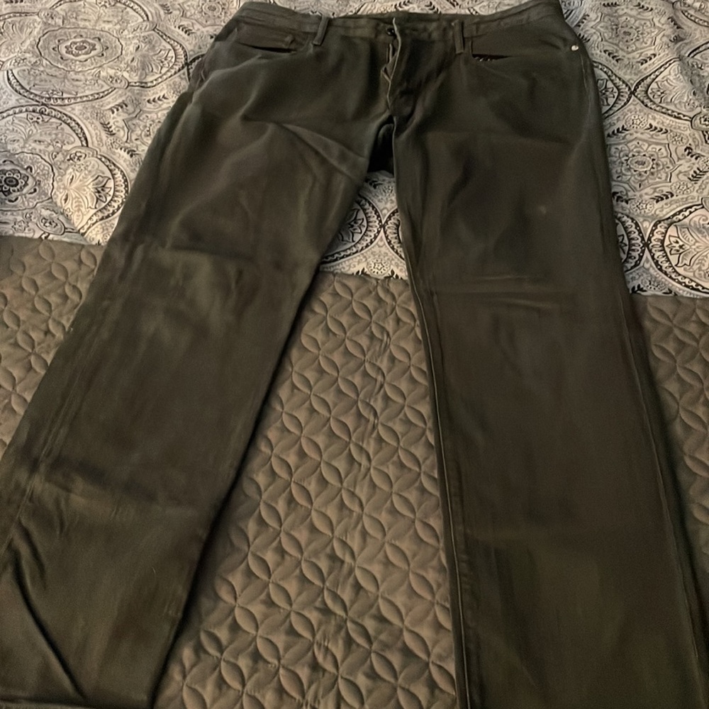 Mens bonobos olive green jeans